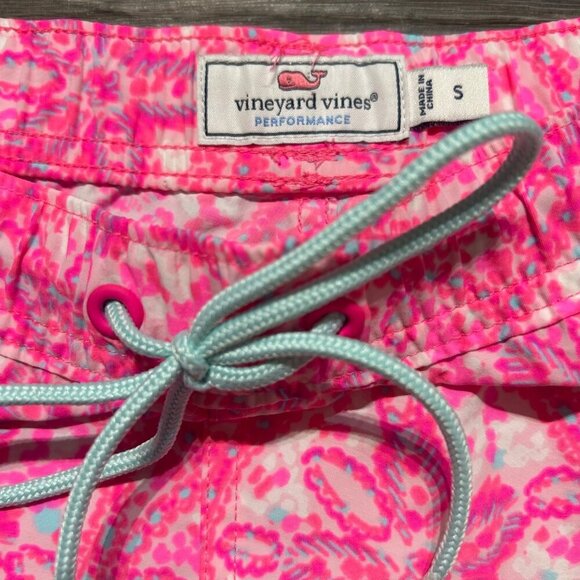Vineyard Vines Women’s Small Performance Athletic Board Shorts Pink Activewear - Picture 4 of 9